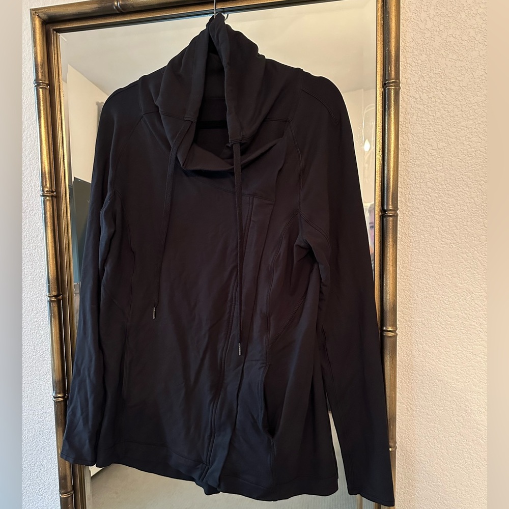LuluLemon Savasana Black Zip up, Size 10